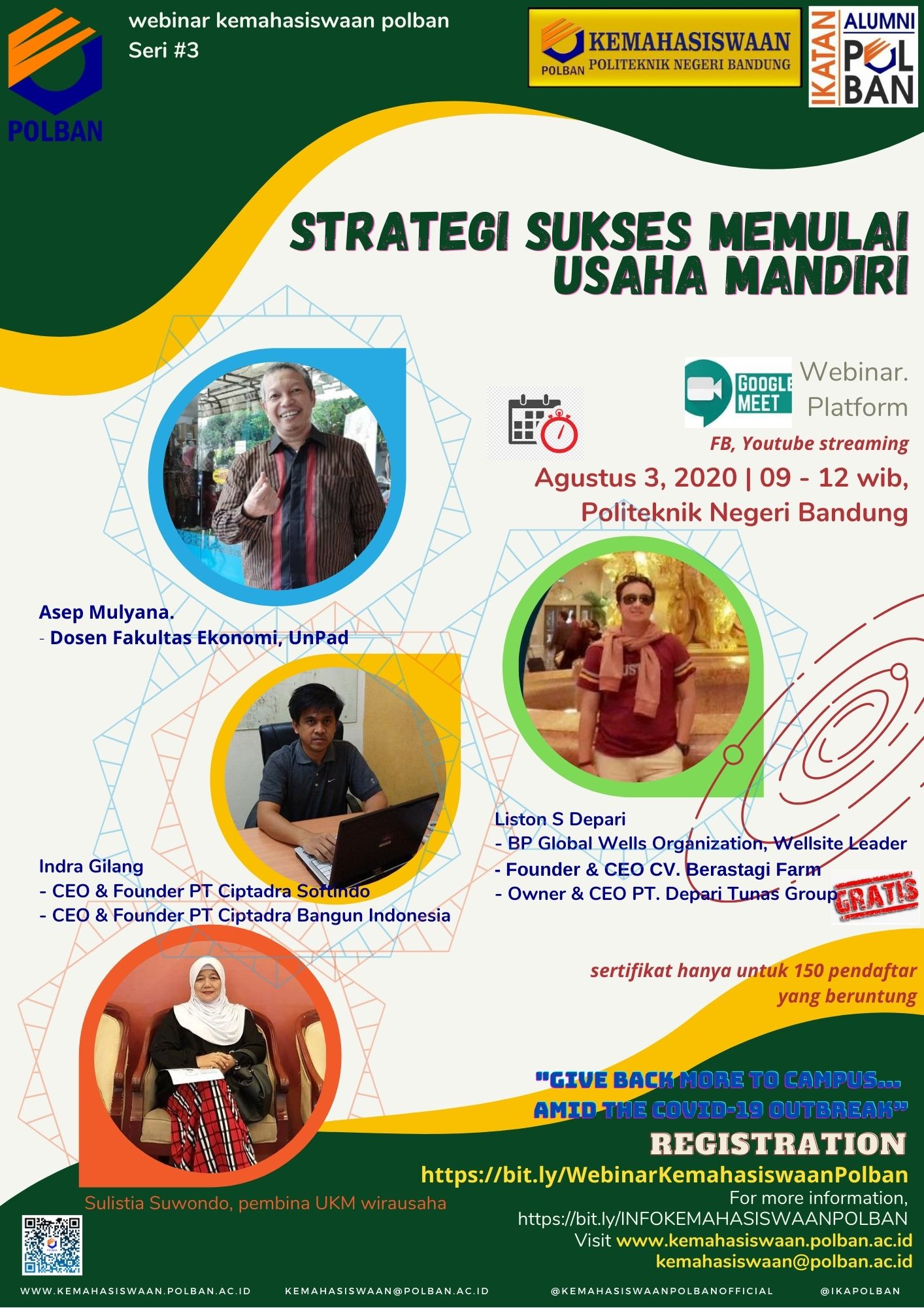 Webinar Kemahasiswaan Seri#3 : Strategi Sukses Memulai ...